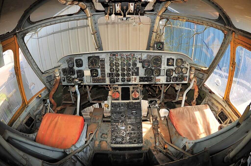 The cockpit of the CH-37. Skip Robinson Photo