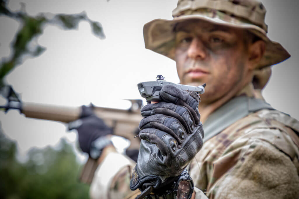 The Black Hornet enables the warfighter to maintain situational awareness, threat detection, and surveillance no matter where the mission takes them. FLIR Photo