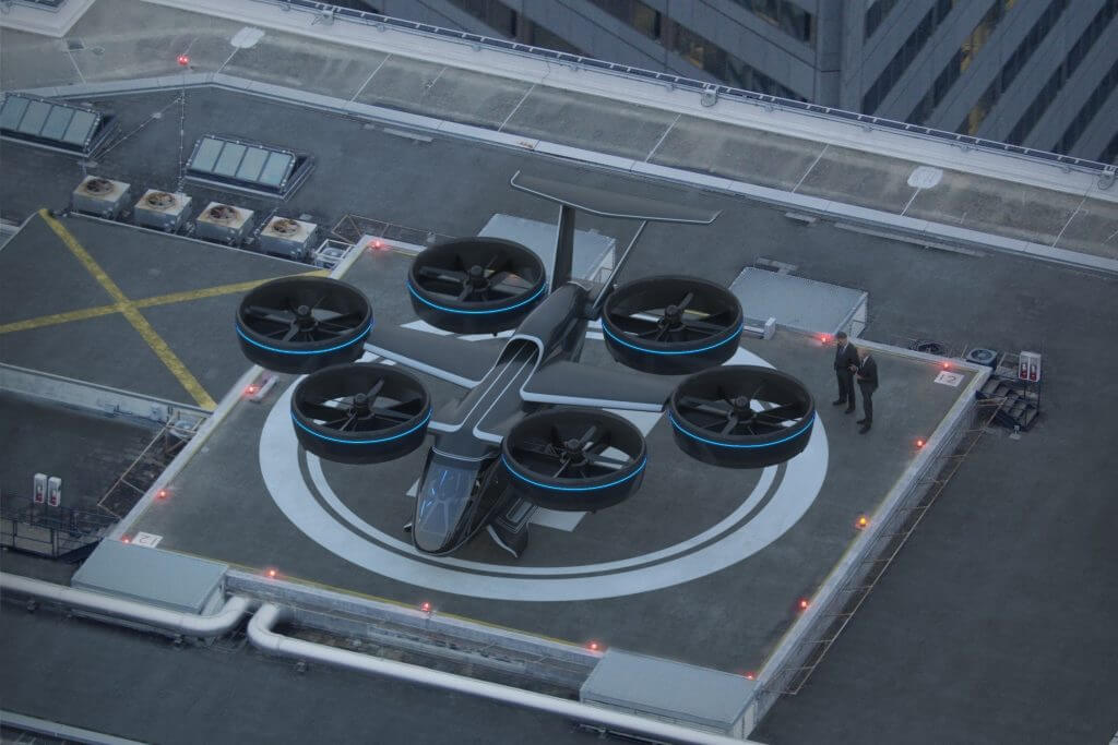 Bell believes the Nexus will fit onto most traditional helipads, with a footprint under 40 feet by 40 feet. Bell Image