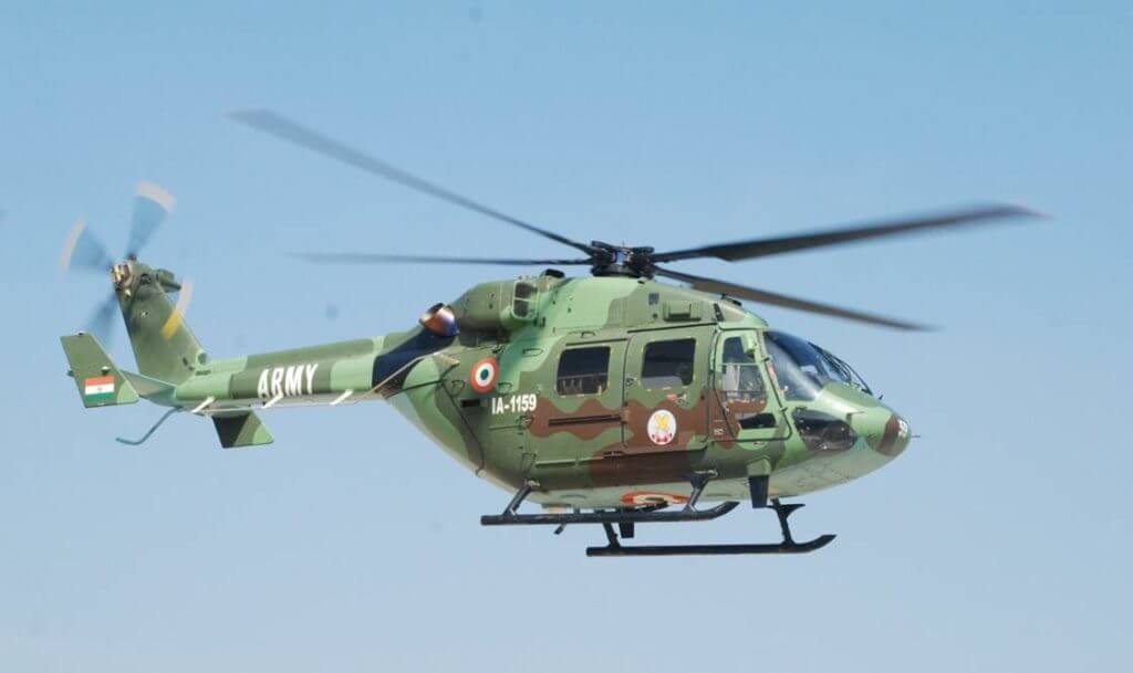 Hindustan Aeronautics Limited's Advanced Light Helicopter Mk III (ALH Mk III). HAL Photo 