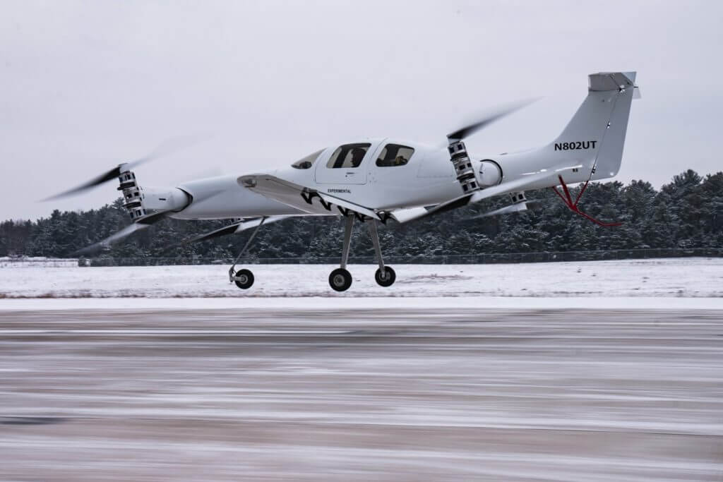 Beta Technologies Ava performing flight testing