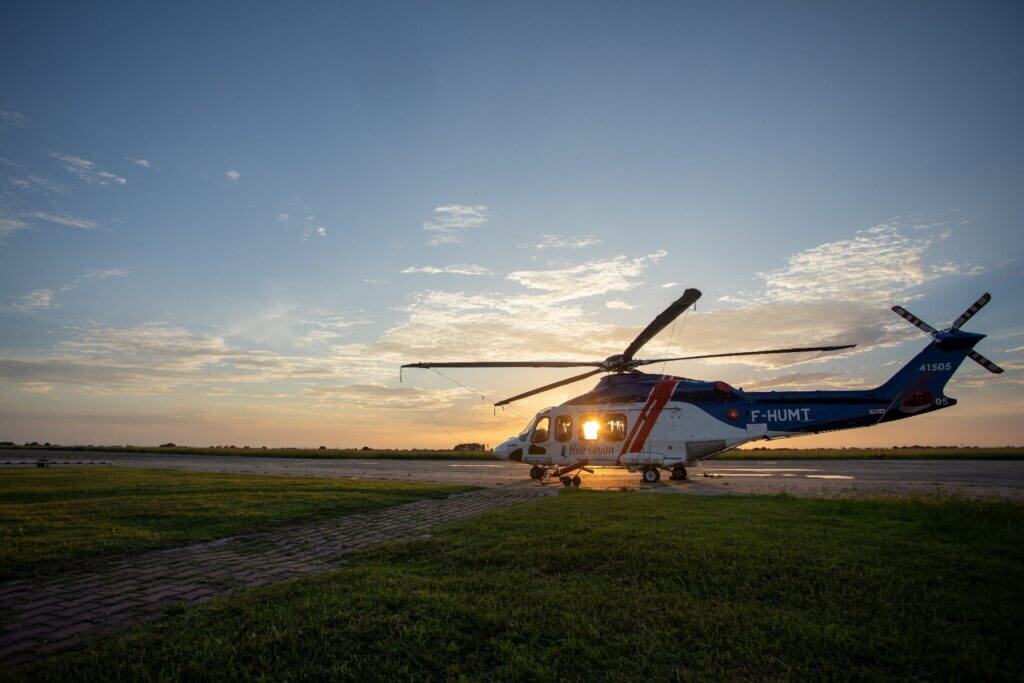 Heli-Union's operations commenced from Port Gentil airport in October 2018, with two medium type helicopters. Heli-Union Photo