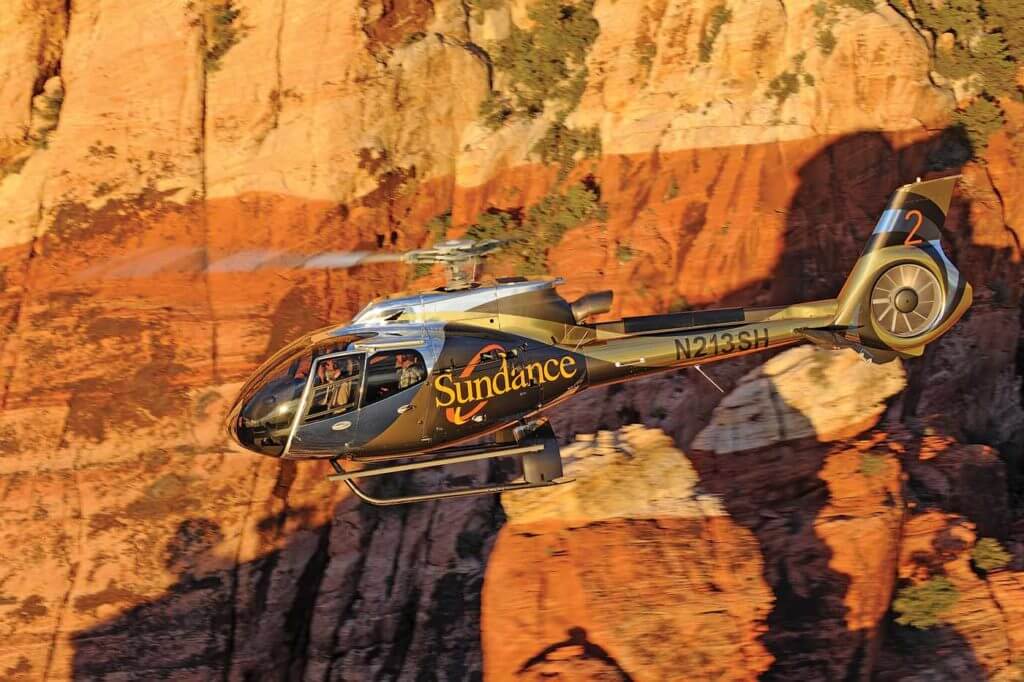 Sundance Helicopters' fleet included the Airbus H130 (pictured) and the AS350 B2. Anthony Pecchi Photo
