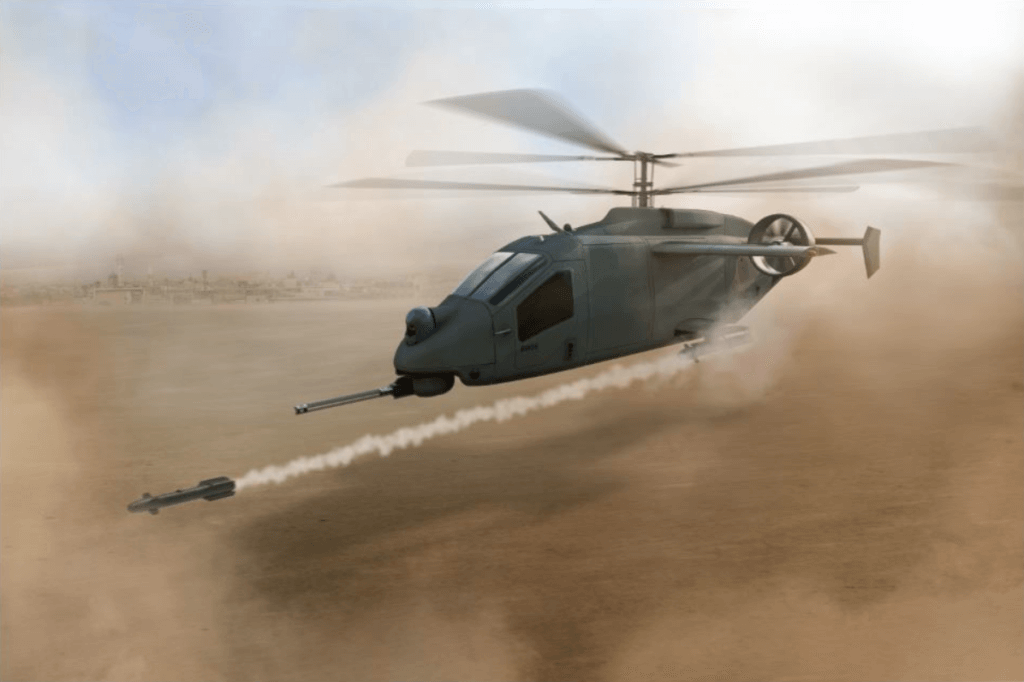 AVX-L3 has proposed a compound coaxial helicopter, and is one of five bidders selected for the next stage of the FARA CP program. AVX and L3 Image 
