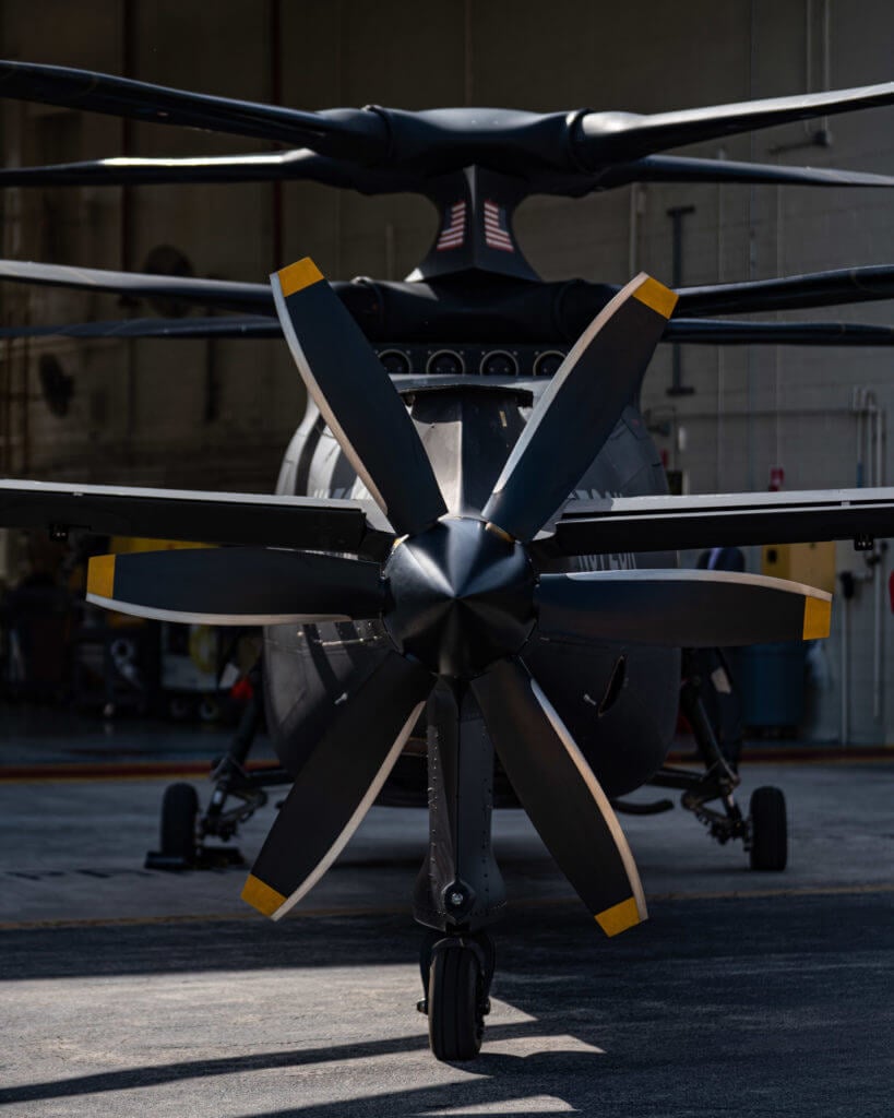 Sikorsky S-97 Raider rear propeller