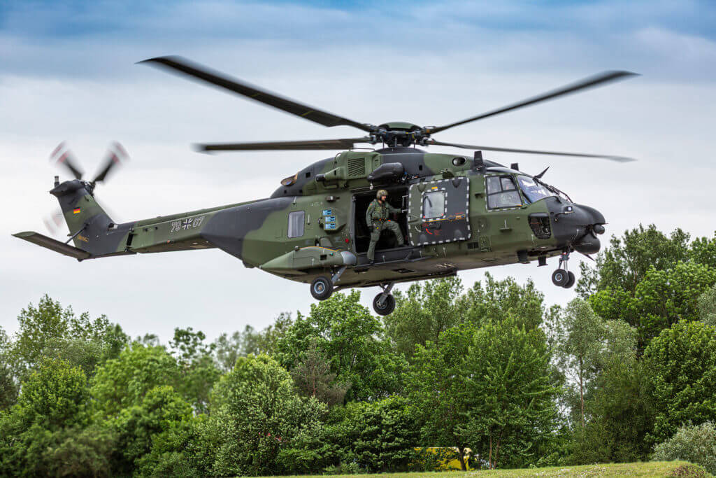 The German army currently has 74 NH90 TTH helicopters, while the German navy will start to receive its 18 helicopters in October 2019. Christian Keller Photo