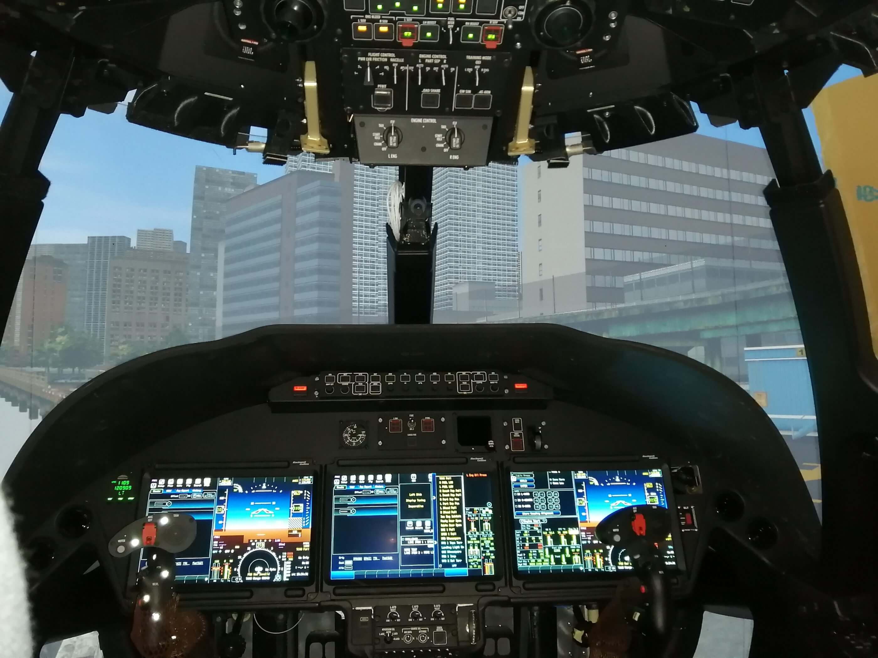 The world's first Full Flight Simulator of the AW609 is set to arrive in Philadelphia in summer 2020. Leonardo Photo