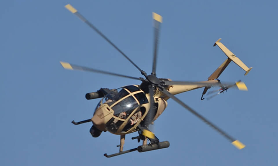An arbitration court has found that Boeing's AH-6i is a direct derivative of the Mission Enhanced Little Bird. Boeing Photo