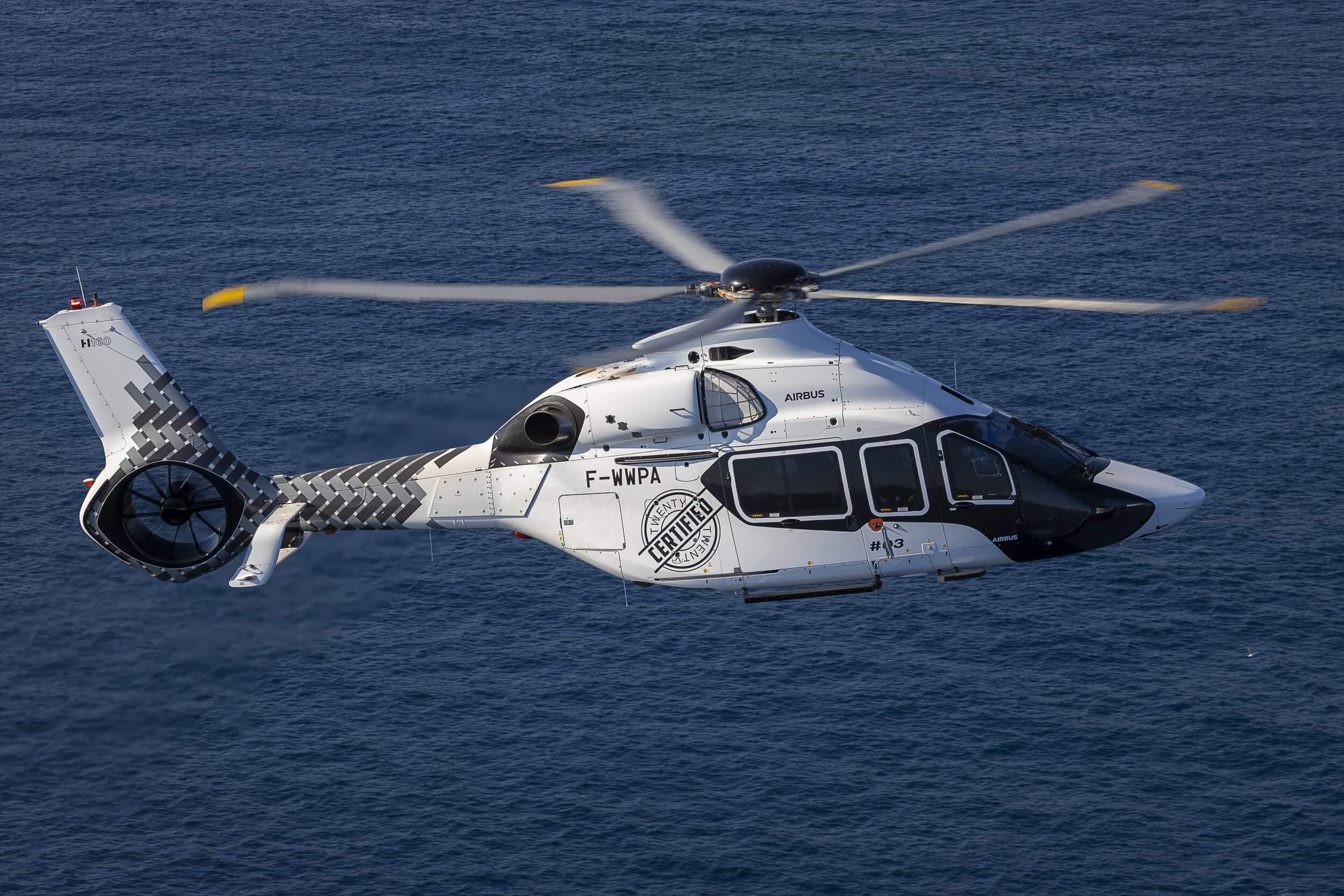Airbus recorded one order for the newly-certified H160 in the second quarter. Airbus Helicopters Photo